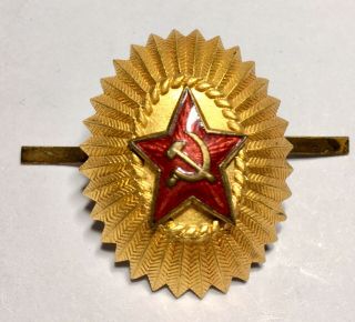 Soviet Ussr Army Cap Cockade General Marshal Hat Badge Medal Russia 1950 Rare
