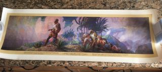 Nat’l Geo 1987 Commemorative Poster “the Discoverer” By N.  C.  Wyeth