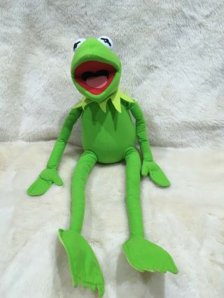 Vintage Jim Henson - Kermit The Frog Stuffed Plush Muppets Jumbo