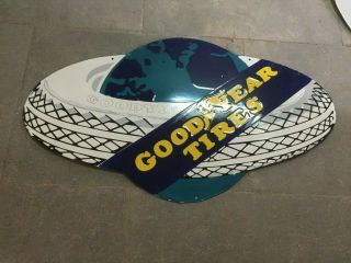 Porcelain Goodyear Tires Enamel Sign Size 32 