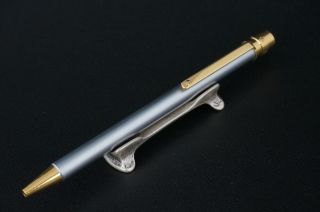 Cartier Santos Silver And Gold Ballpoint Pen C21
