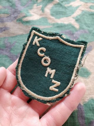 Rare Korean War Us Army Kcomz 1st Pattern Korean Command Theater Made Patch