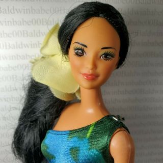 (db2) Dressed Barbie Vintage 1985 Tropical Miko Kira Doll For Ooak Display