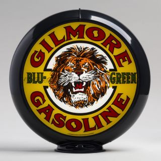 Gilmore Blu - Green 13.  5 " Gas Pump Globe W/ Black Plastic Body (g136)