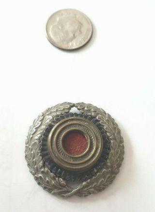 WW2 German Reichspost Visor Cap Wreath and Cockade Brought Home by Vet 2