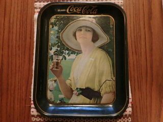 1920 " Garden Girl " Coca Cola Serving Tray
