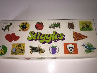 Vintage Trend Scratch and Sniff Stickers STIGGLES collectible box with stickers 3