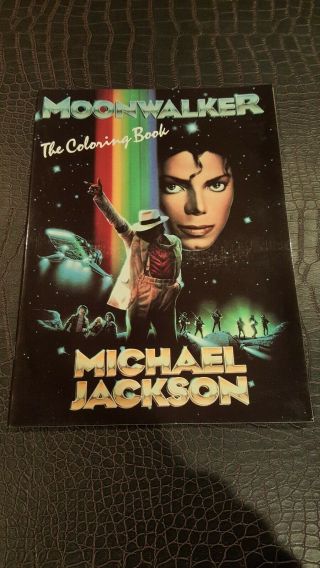 Vintage Michael Jackson Moonwalker Coloring Book 1989,