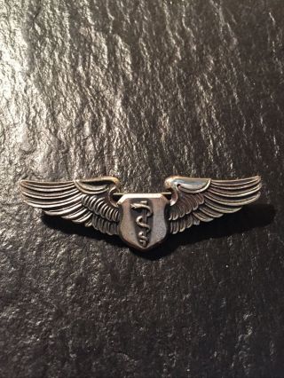 Post Wwii Us Army Air Force Meyer Physician/flight Surgeon 2 " Wings Pin