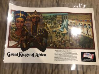 1980’s Budweiser’s Great Kings & Queens Of Africa Black History Month Poster 7