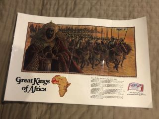 1980’s Budweiser’s Great Kings & Queens Of Africa Black History Month Poster 10