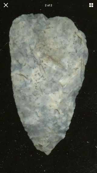 Indian Artifacts - Blade - Arrowhead Coshocton Flint Allen County Ohio 3 1/2”