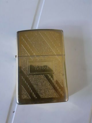 Zippo Lighter Vintage Engraved CHRIS 2