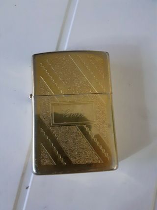 Zippo Lighter Vintage Engraved CHRIS 3