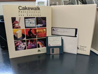 Cakewalk Professional Midi Sequencer - Box,  Discs - Vintage Pc Software