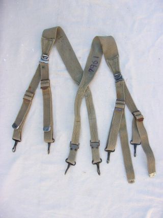 Ww2 Gi M1936 Combat Suspenders - -