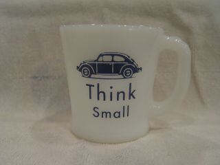 Fire - King Vw Volkswagen Beatle Bug Think Small Dealer Advertising Coffee Mug