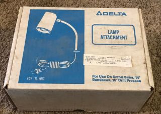 Vintage Delta Lamp Light Attachment Scroll Saw,  Bandsaw,  Drill Press,  25 - 858