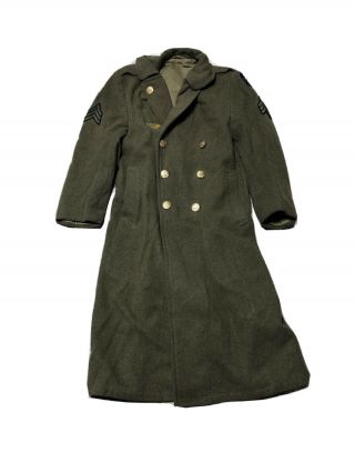 Early Ww2 Us Army 2nd Air Corps Over Coat 40r Named 1940