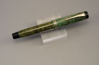 Vintage Parker Duofold Green Jade Fountain Pen - Early 1930 