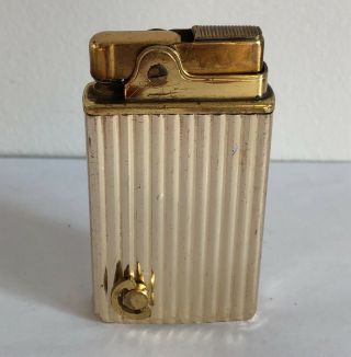 Vintage Gold Crown Musical Lighter,  Plays Music 454045 Japan,  Sankyo