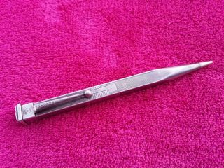 1934 Vintage Early Yard - O - Led Square Sterling Mechanical Pencil Art Deco England