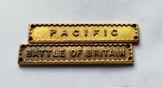 Ww2 British Medal Ribbon Bar Battle Of Britain Pacific
