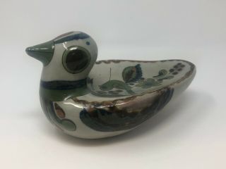 Ken Edwards Mexican Folk Art Pottery Duck - Signed
