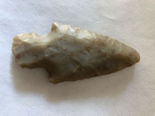 Indian Artifacts - Flint Ridge Point 2 3/8 Inches Arrowheads Allen County Ohio
