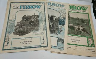 1929 1931 & 1934 John Deere Furrow Magazines W.  E.  Thompson Melvin Illinois