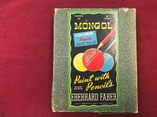 Vintage Eberhard Faber " Mongol " No.  747 Colored Pencils Extra Strong Leads 1950s