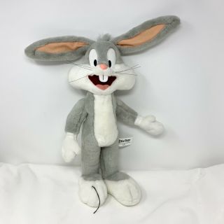 Vintage Warner Brothers 1997 Looney Tunes Bugs Bunny Large Plush Six Flags 15”