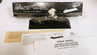 Vintage Space Wheel Kinetic Perpetual Motion Model Desk Science Toy Andrews