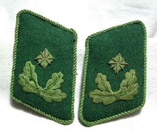 Ww2 Wwii German Army Forestry Service High Officer Collar Tabs