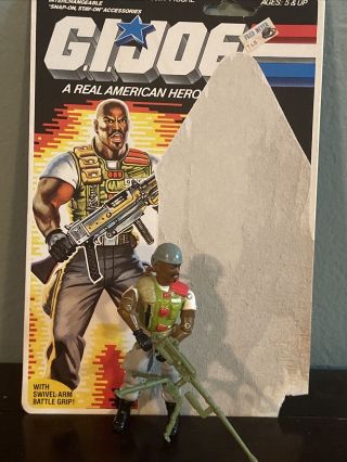 1985 Hasbro Gi Joe Roadblock Heavy Machine Gunner Vintage Complete