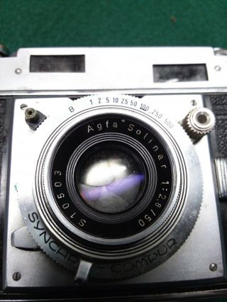 Vintage Agfa Karat 36 Synchro - Compur 1:2.  8/50 lenses Camera 3