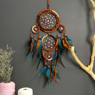 1pc Wall Hanging Dream Catcher Feather Indoor Pendant Decoration Xmas Gifts