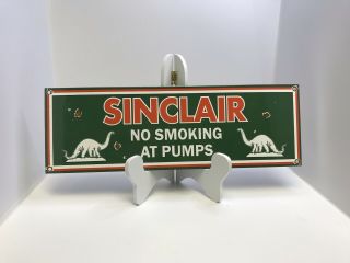 Vintage Porcelain Sinclair Gas And Oil Sign