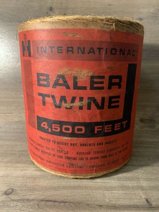 Vintage International Ih Baler Twine - Nos 4,  500’ Sisalana Fiber