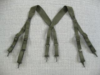 Us Army Ww2 M1936 Combat Suspenders First Pattern Od