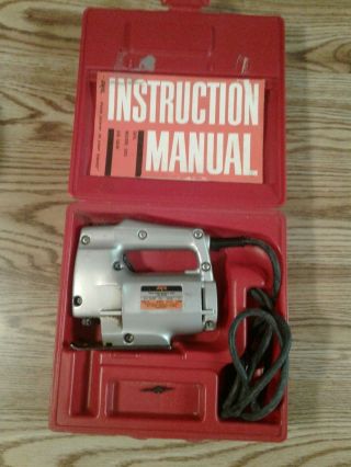 Vintage Skil Power Tools Model 582 All Metal Case Corded Jigsaw With Case Usa
