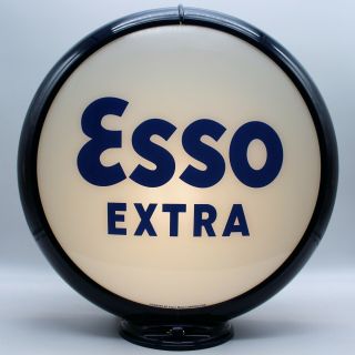 Esso Extra 13.  5 " Gas Pump Globe - Ships Fully Assembled Ready For Your Pump