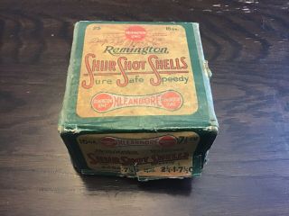 Vintage Remington Shur Shot Shells 16 Ga.  Ammunition Box,  Empty