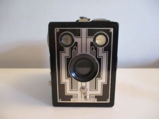 Vintage Kodak Brownie Six - 20 Film Box Camera 620 Art Deco