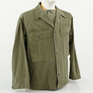 U.  S.  Army Wwii Jacket,  Herringbone Twill,  Special,  Od Shade 7,  38r