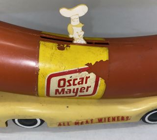 RARE Vintage Oscar Mayer Wienermobile Toy Car w/ Little Oscar 10 