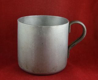 German Ww2 Wehrmacht Soldier Aluminum Cup From Bunker War Relic