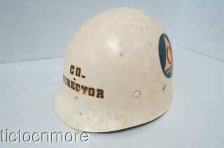 Wwii Us M1 Helmet Liner Union Country Ohio Cd Civil Defense Helmet Capac