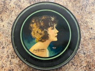 Betty Compson Canco Beautebox Tin Litho Box Henry Clive.  Hollywood Antique 10 "