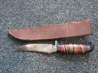 WWII US Army ID”ed foreign made fighting knife 567th AC squadron 2